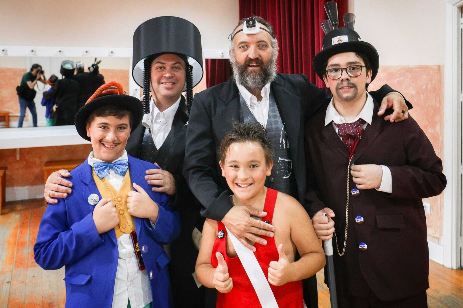 Ambiente en camerinos