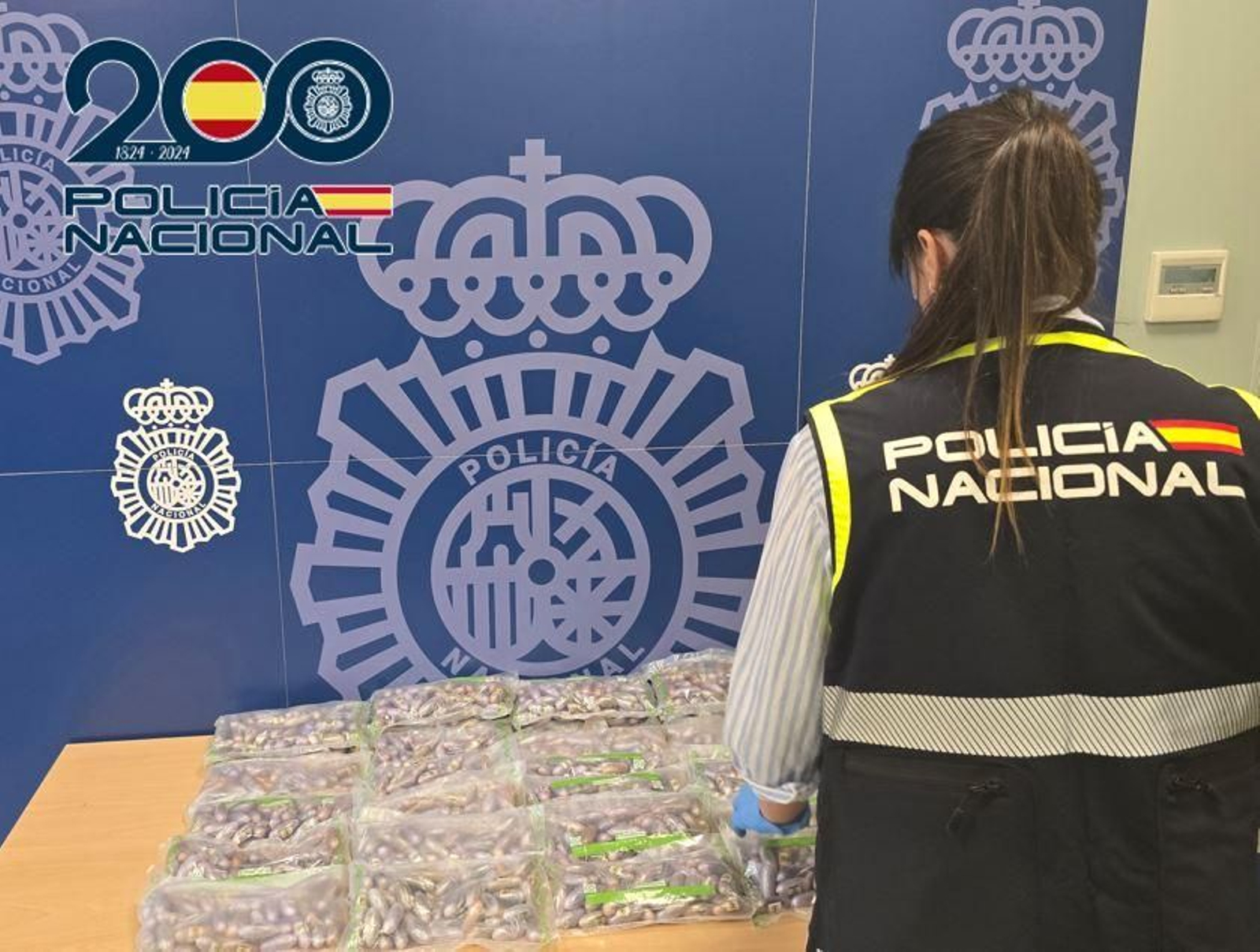 Bellotas de hachís incautadas por la Policía en la operación
