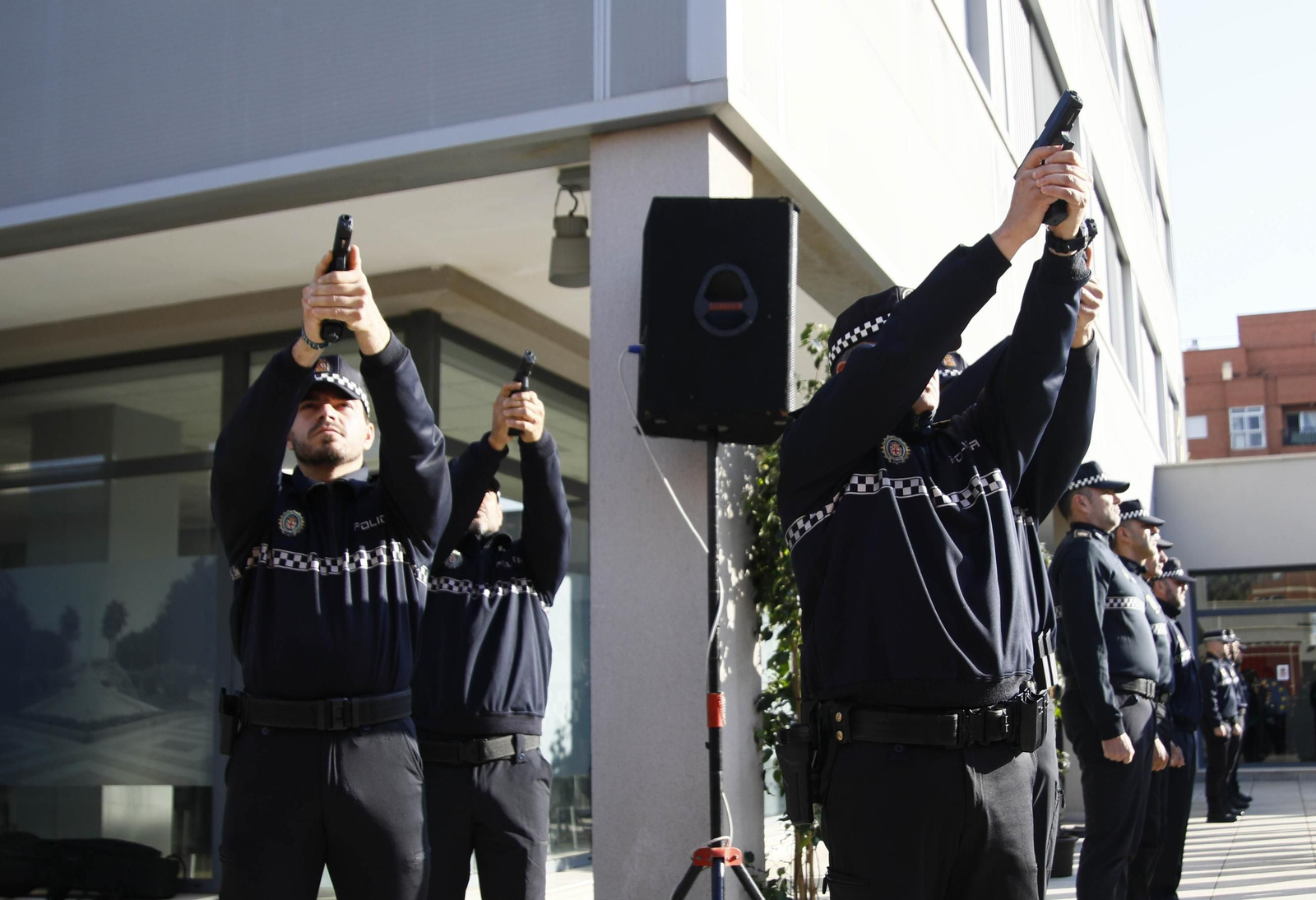 Las imágenes del acto institucional de la Policía Local de Almería con motivo de la festividad de su patrón, San Esteban