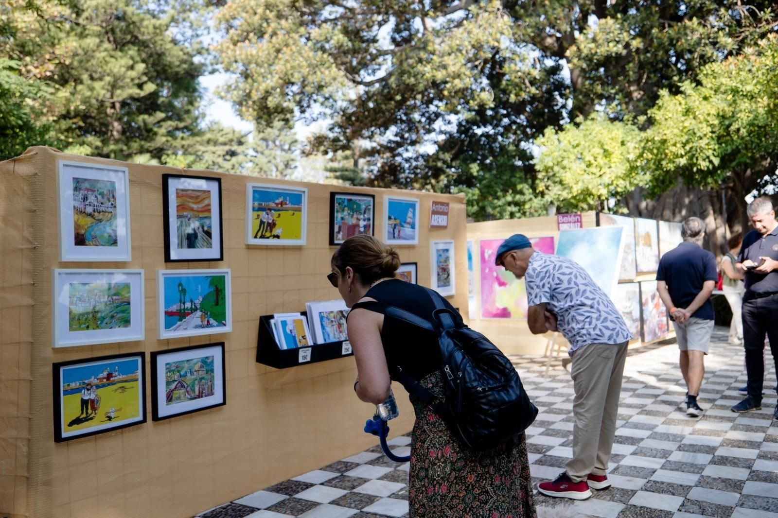 Una imagen del mercado de arte celebrado durante la SailGP 2023.