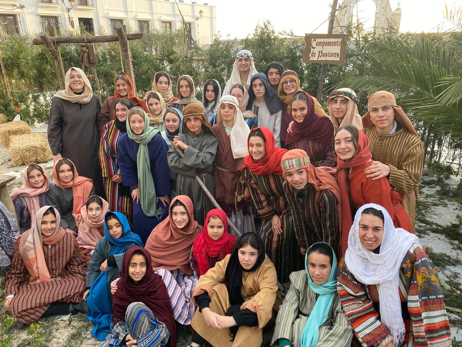 Campamento de pastores, una de las escenas del Belén de Arcos