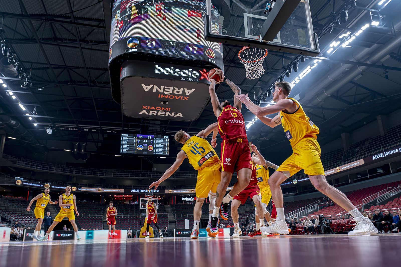 Las mejores fotos del Ucrania-España de baloncesto