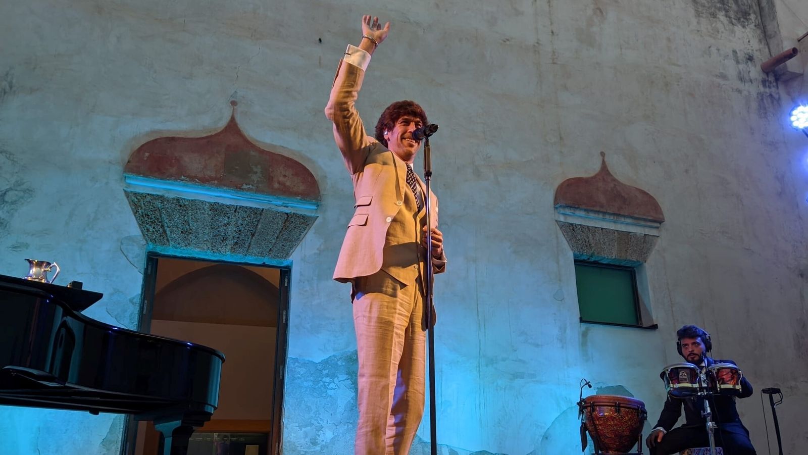 Concierto de Manuel Lombo en el Castillo de San Romualdo.