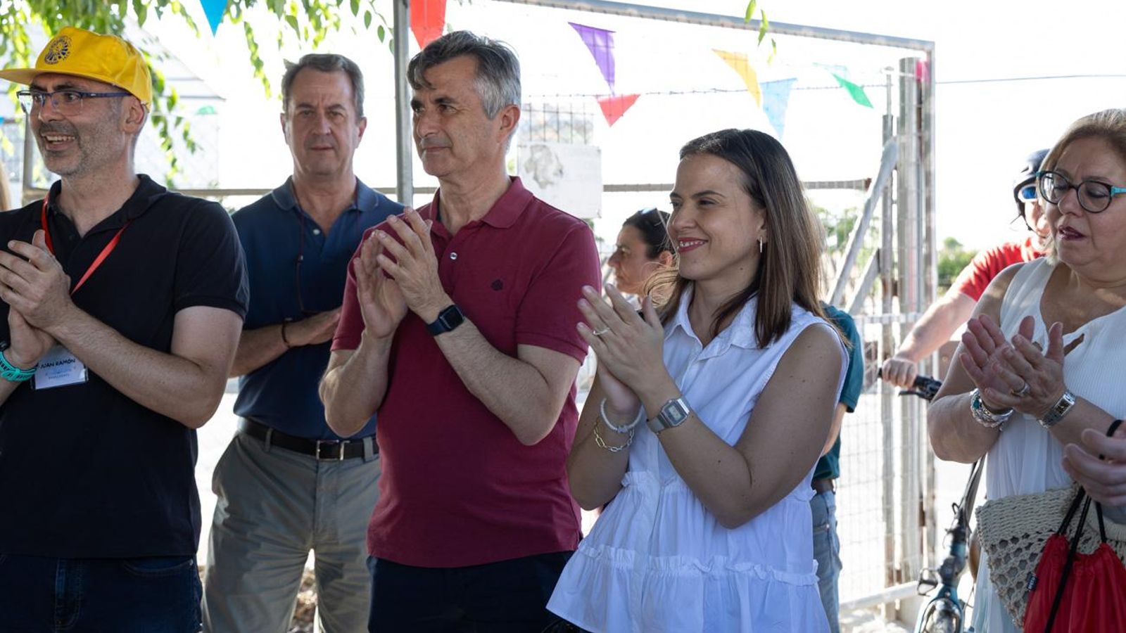 Inauguración del nuevo carril peatonal de la zona residencial Puente Tablas