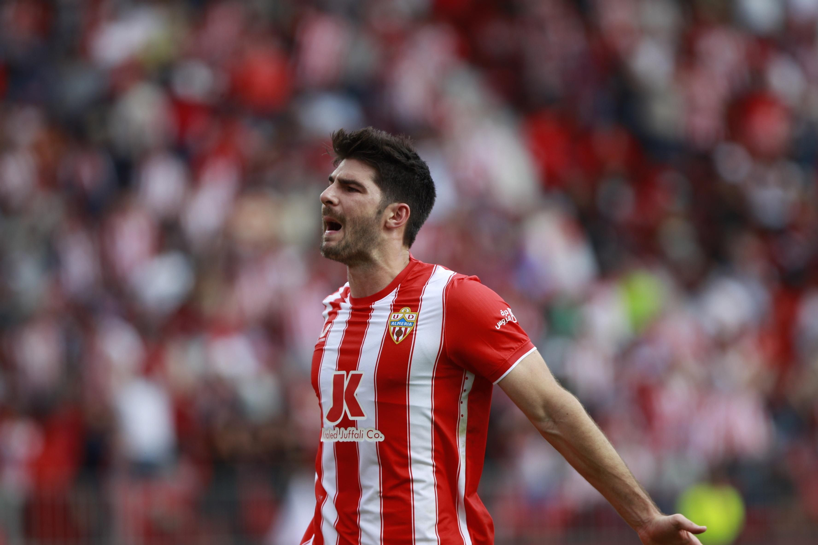 Imágenes del partido de la Liga Santander U.D. Almería-Cádiz C.F.