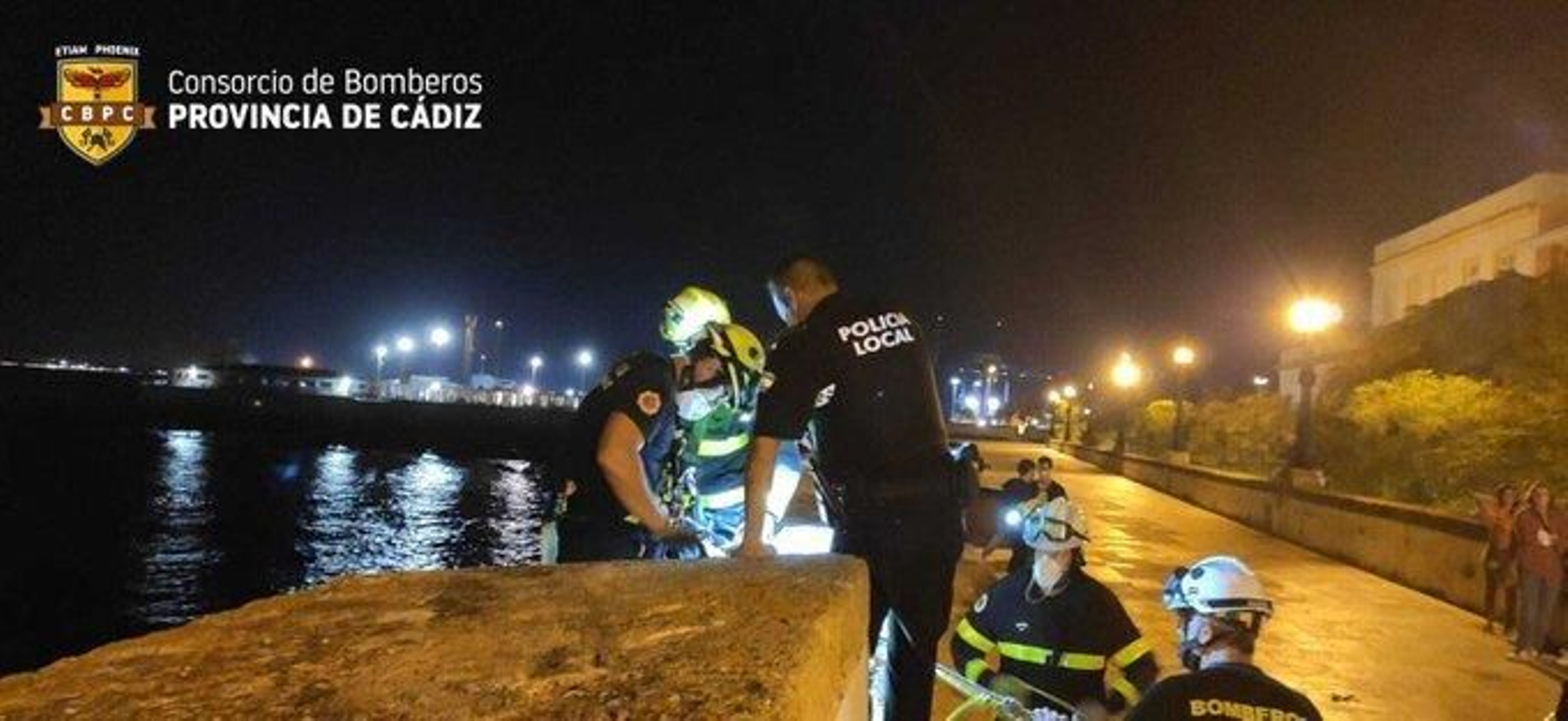 Imagen del rescate en San Carlos.