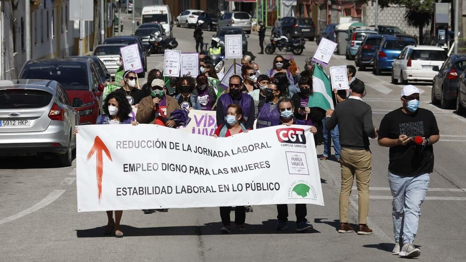 Las foto de la Manifestación del 1 de mayo celebrada por la CGT en Algeciras