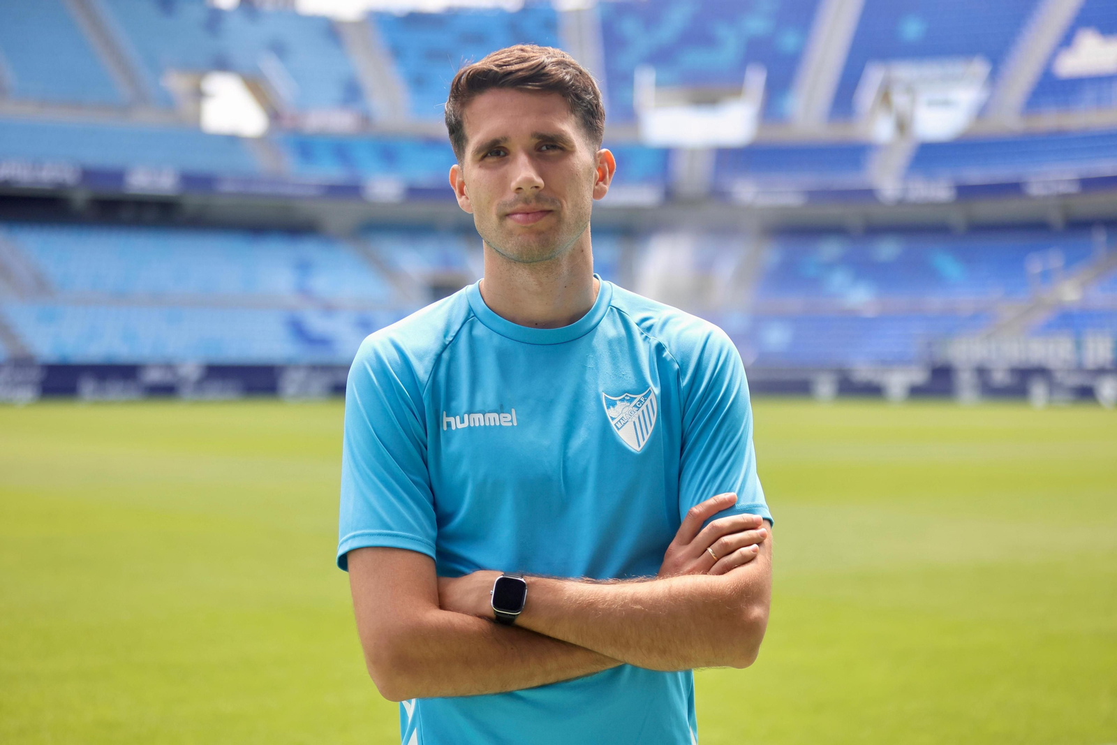 Las fotos de la entrevista a Juanpe, jugador del Málaga CF