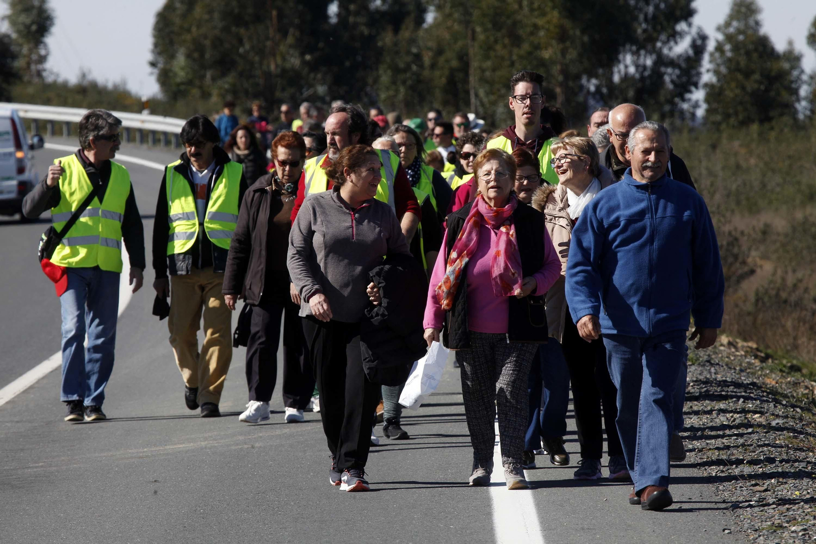 Marcha por la segregación de Tharsis hasta la sede del TSJA en Sevilla