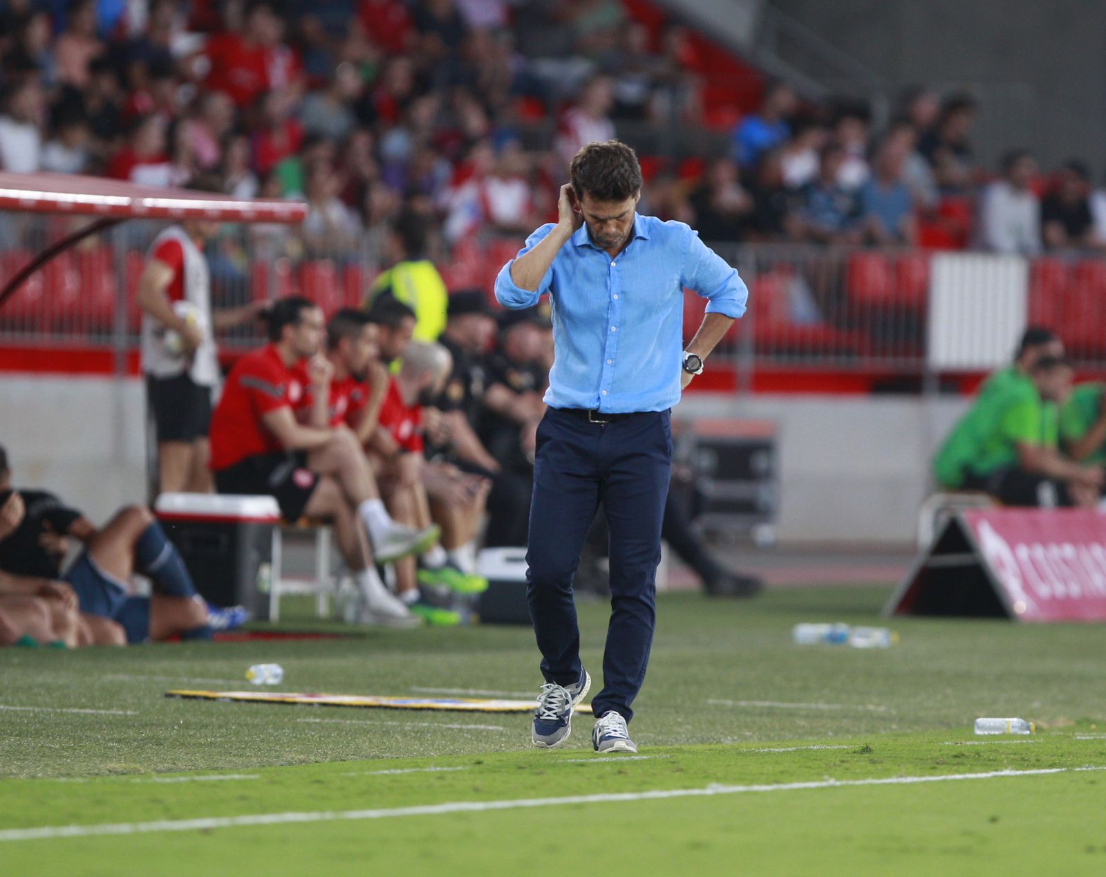 Imágenes del partido de fútbol U.D. Almería-Girona F.C.