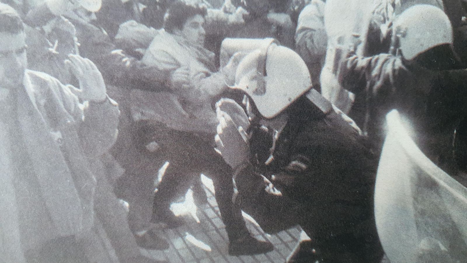 Manifestación en Granada tras la huelga general en la que resultaron tres heridos.