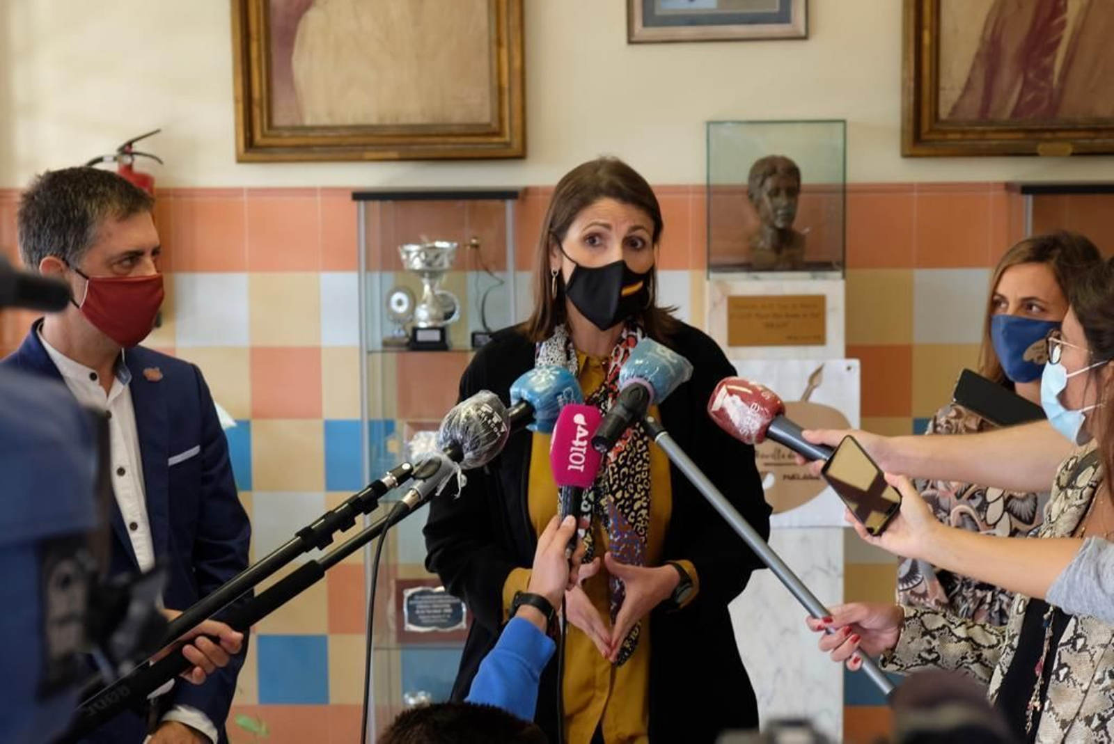 La delegada de Educación Mercedes García Paine este martes en el CEIP Félix Revello de Toro. La delegada de Educación Mercedes García Paine este martes en el CEIP Félix Revello de Toro.