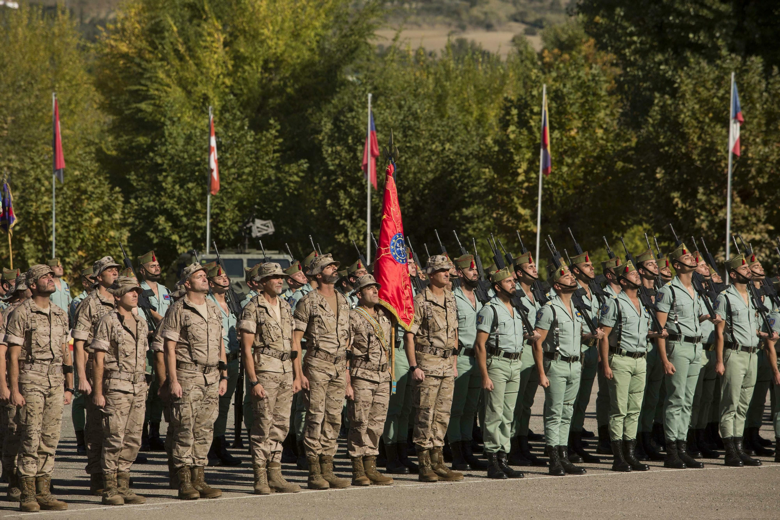 Las fotografías del acto de despedida del contingente de la Legión que partirá a Mali