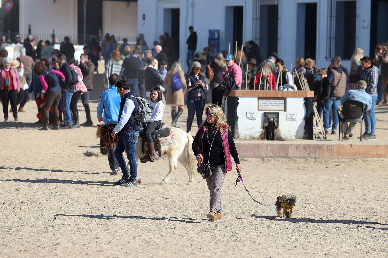 Imágenes del ambiente previo a la celebración de la Candelaria en El Rocío