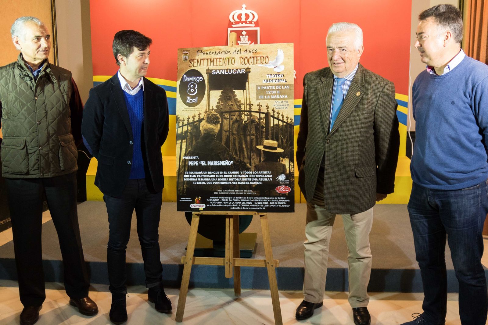 Un momento de la presentación pública del espectáculo musical en el Ayuntamiento.