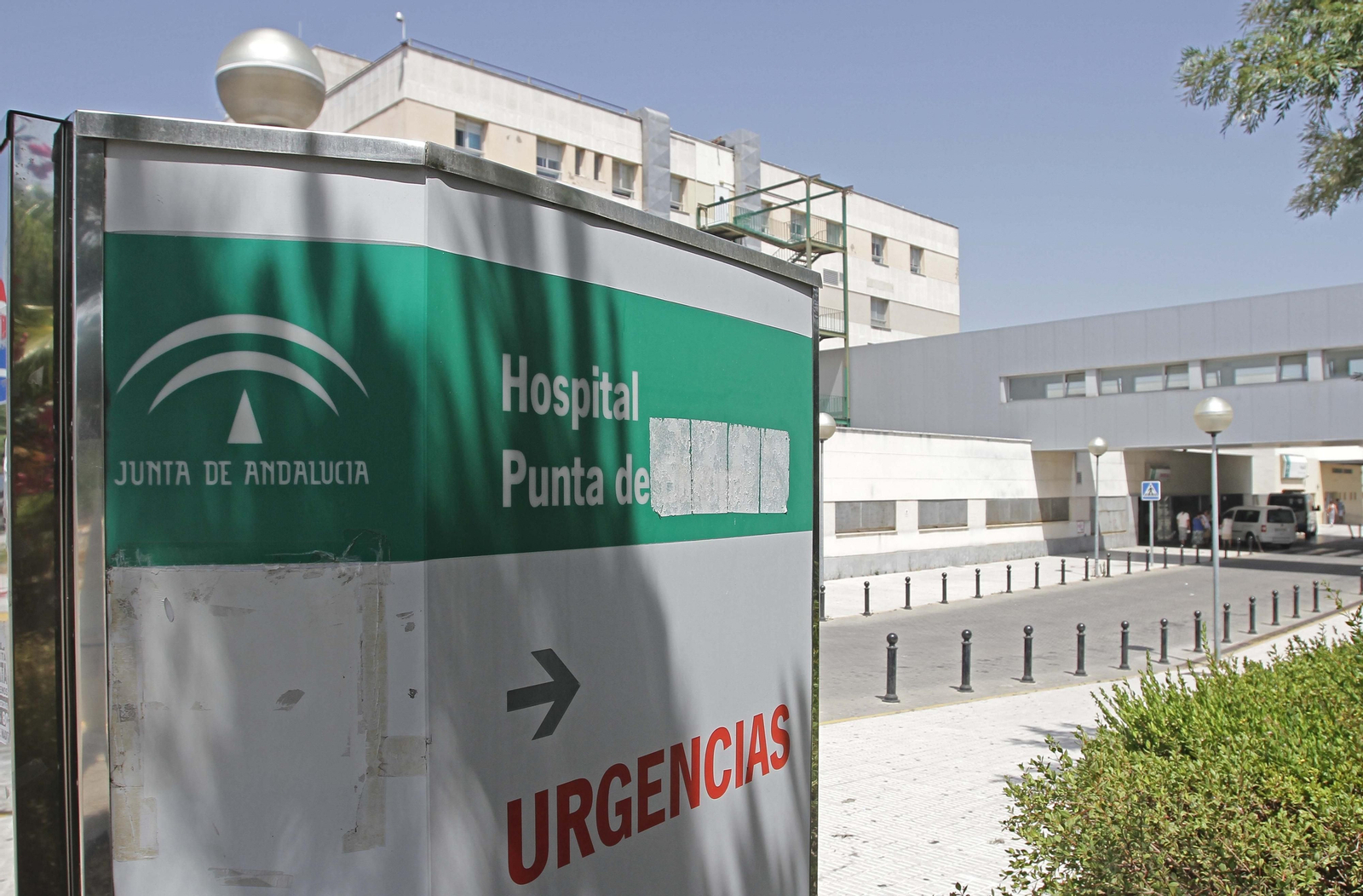 La unidad de Urgencias, en el acceso del hospital algecireño.