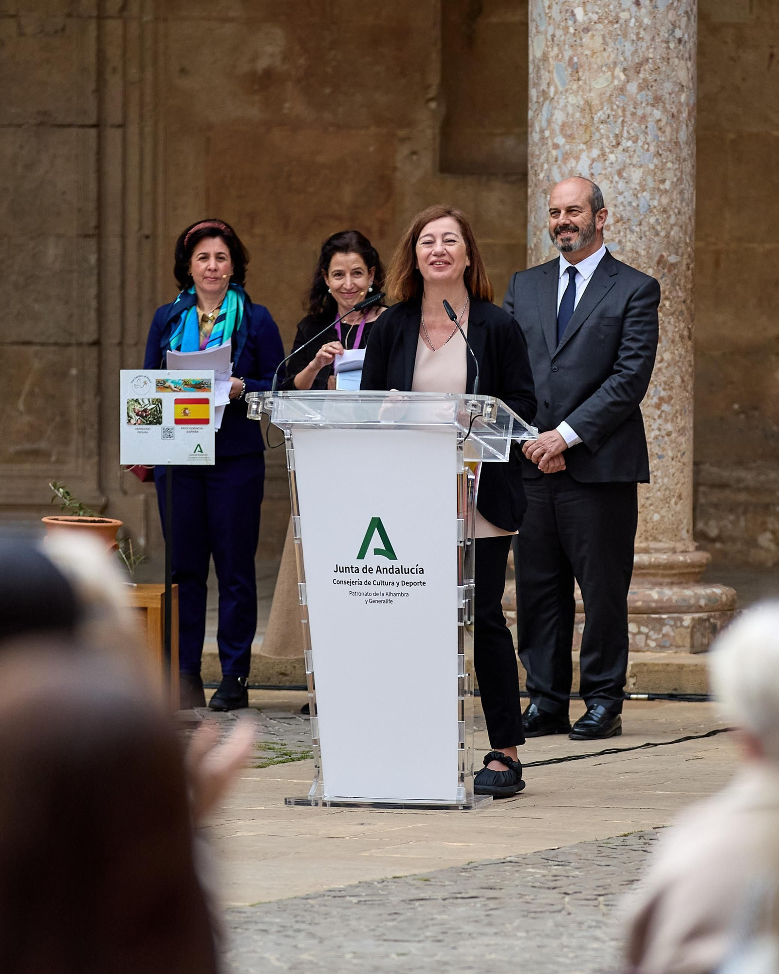 Todas las imágenes de la plantación del jardín de la paz en la Alhambra de Granada