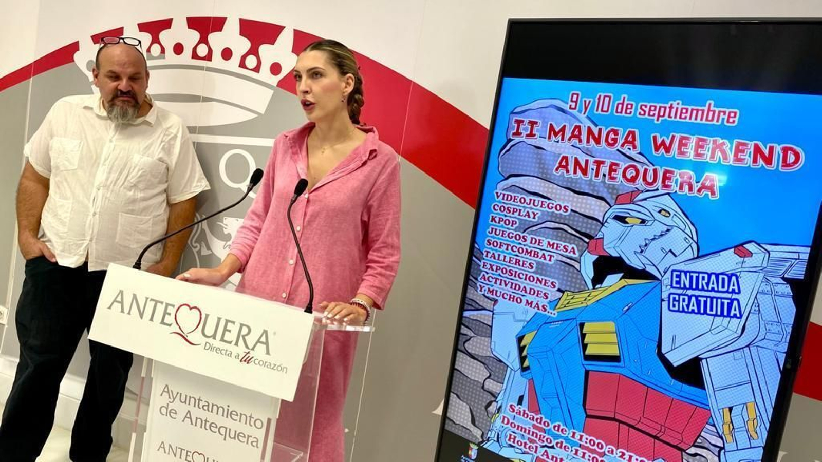 Presentación del evento en el Ayuntamiento de Antequera.