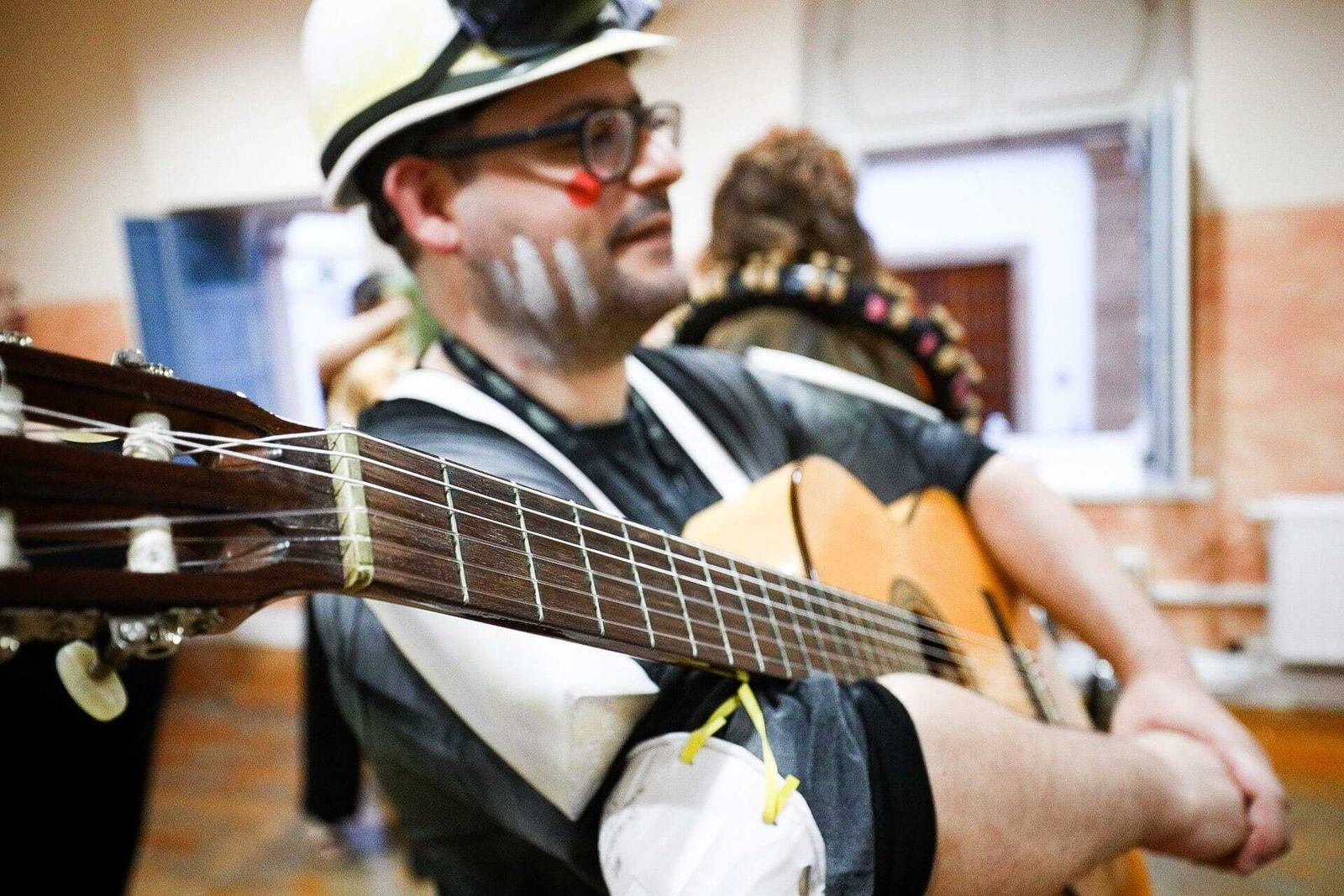 El ambiente en los camerinos del Falla