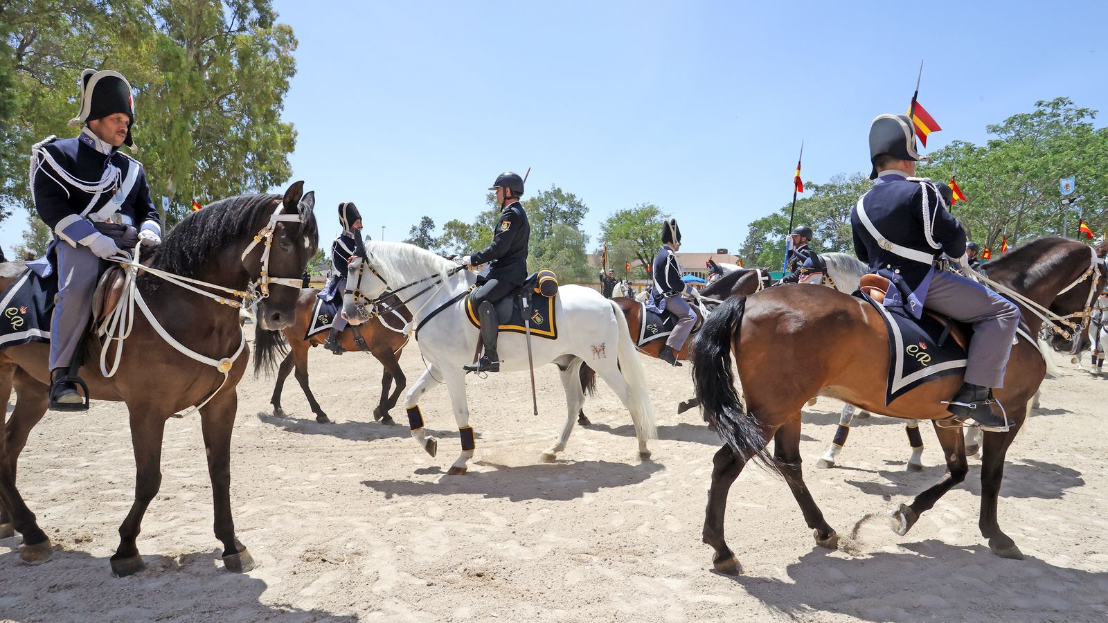 Entrega del Caballo de Oro en Jerez a la Unidad Especial de Caballería de la Policía Nacional.