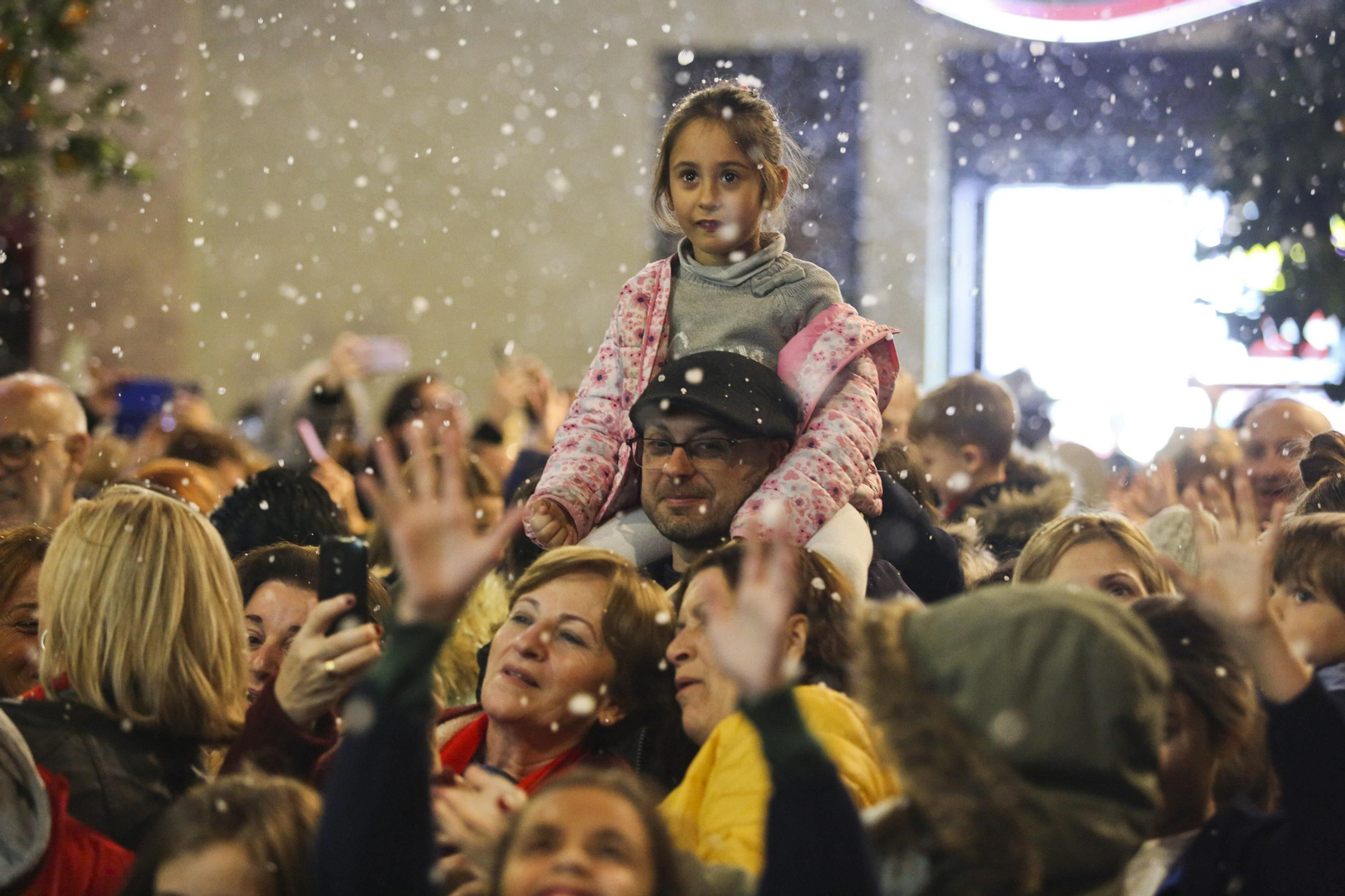 Fotos de la nieve en la Navidad de Málaga