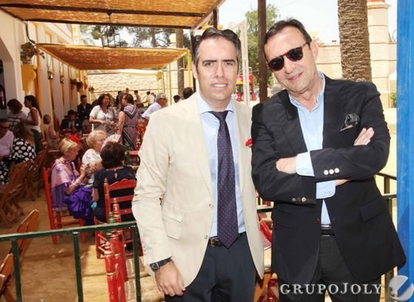 Juan Expósito, jefe de la Policía Autonómica, y Rafael Navas, director del Diario. 

Foto: Vanesa Lobo