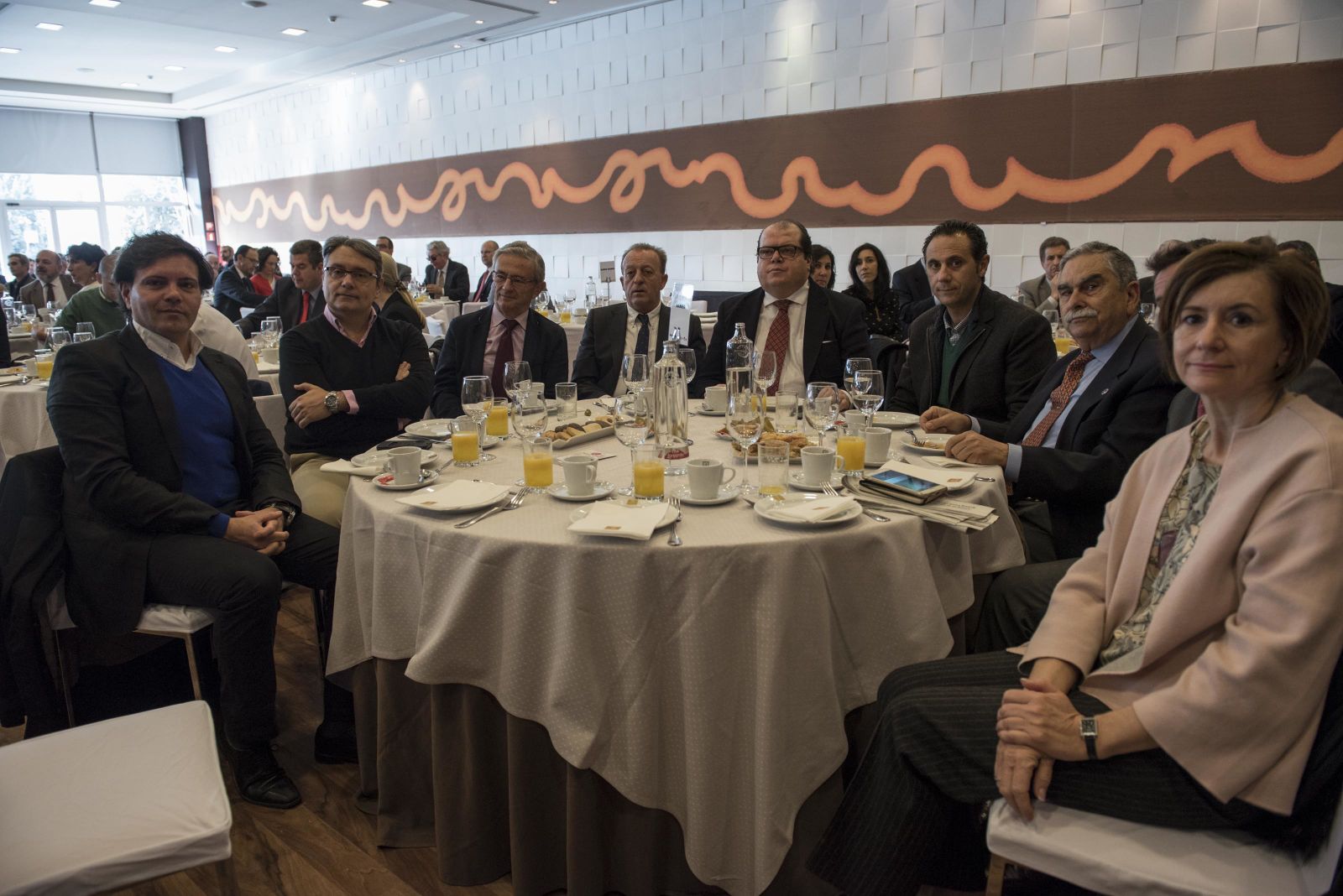 Rafael Pérez, Miguel Ortiz, Juan Ramón Olmos, José Hita, Juan Ignacio Pérez- Nievas, Germán Giela, Jesús Martínez, Rafael Mellado y Alicie Pire