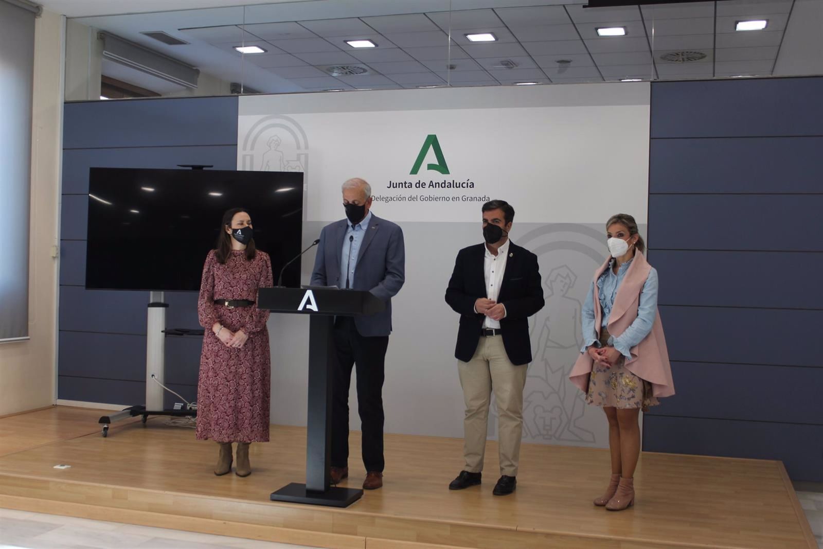 Imagen del momento del anuncio de la creación de las plazas