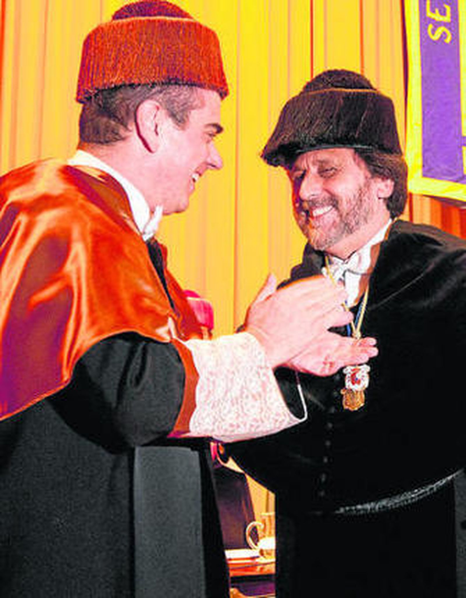 El secretario de Universidades, Francisco Triguero, con Jiménez.