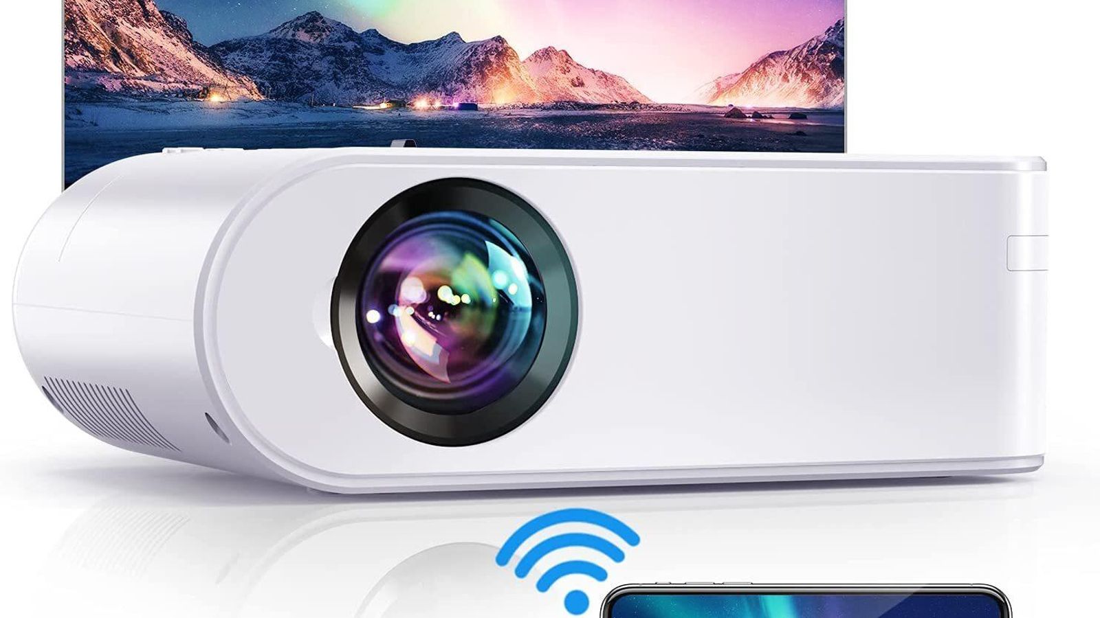 Mini Proyector con pantalla incluída