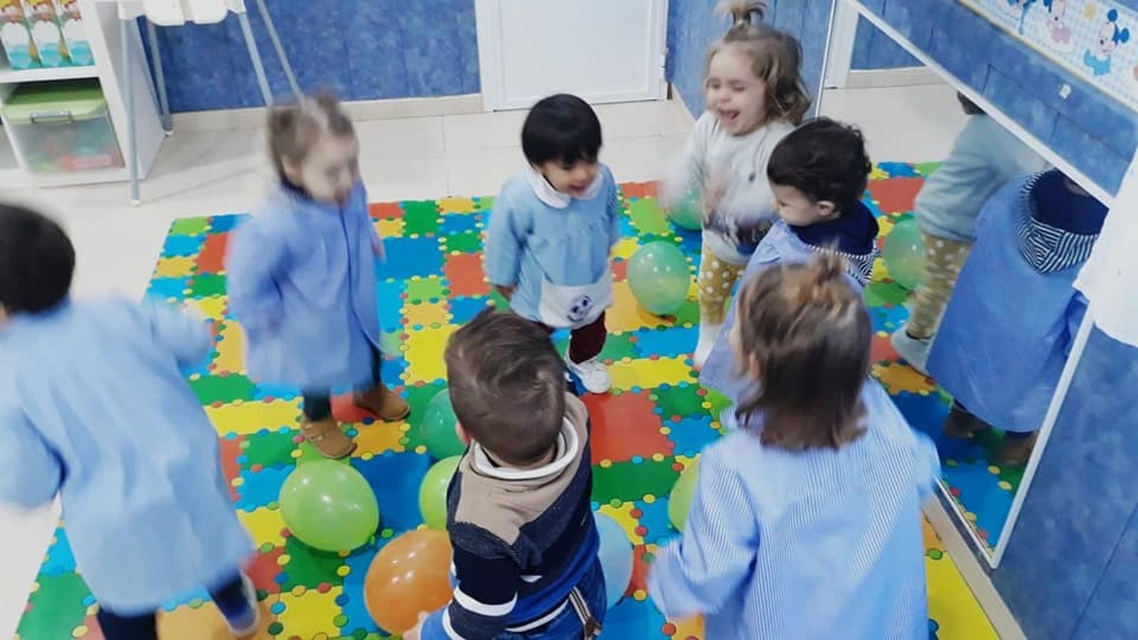 El CEI Colorines-Jerez trabaja con “grupos burbujas” donde los más pequeños se encuentran siempre atendidos y seguros.