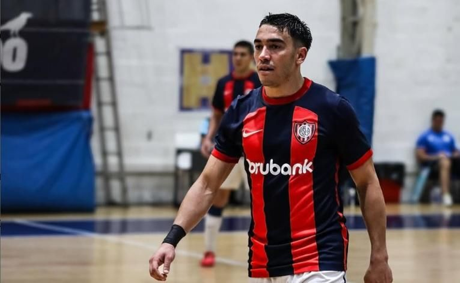 Agustín 'Titi' del Rey, en un partido con San Lorenzo de Almagro.