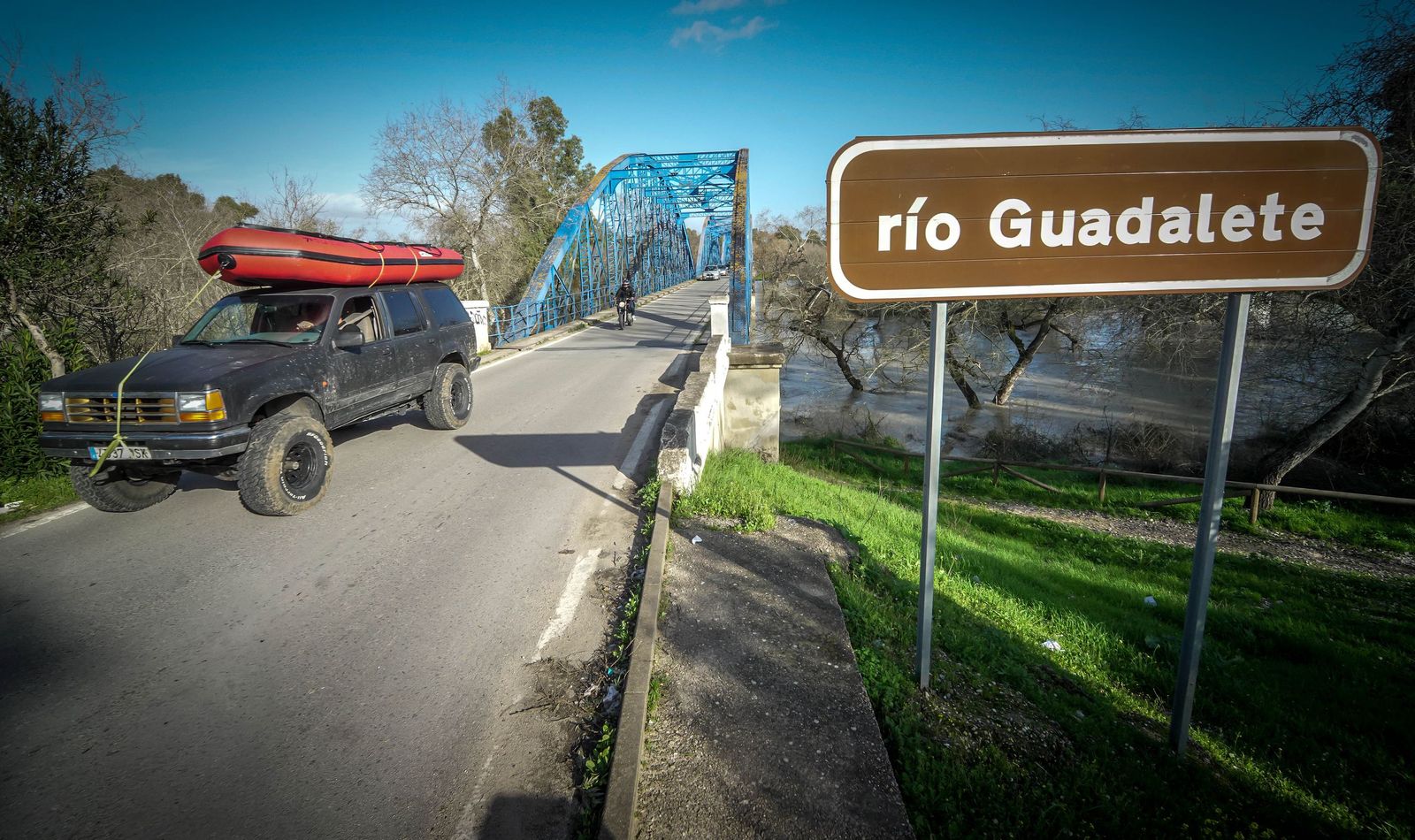 Un día tranquilo en el rio Guadalete, en imágenes