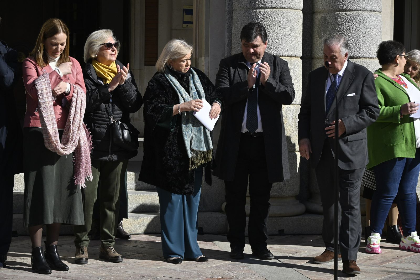 Imágenes de la lectura del llamamiento, del Día Mundial contra el Cancer.