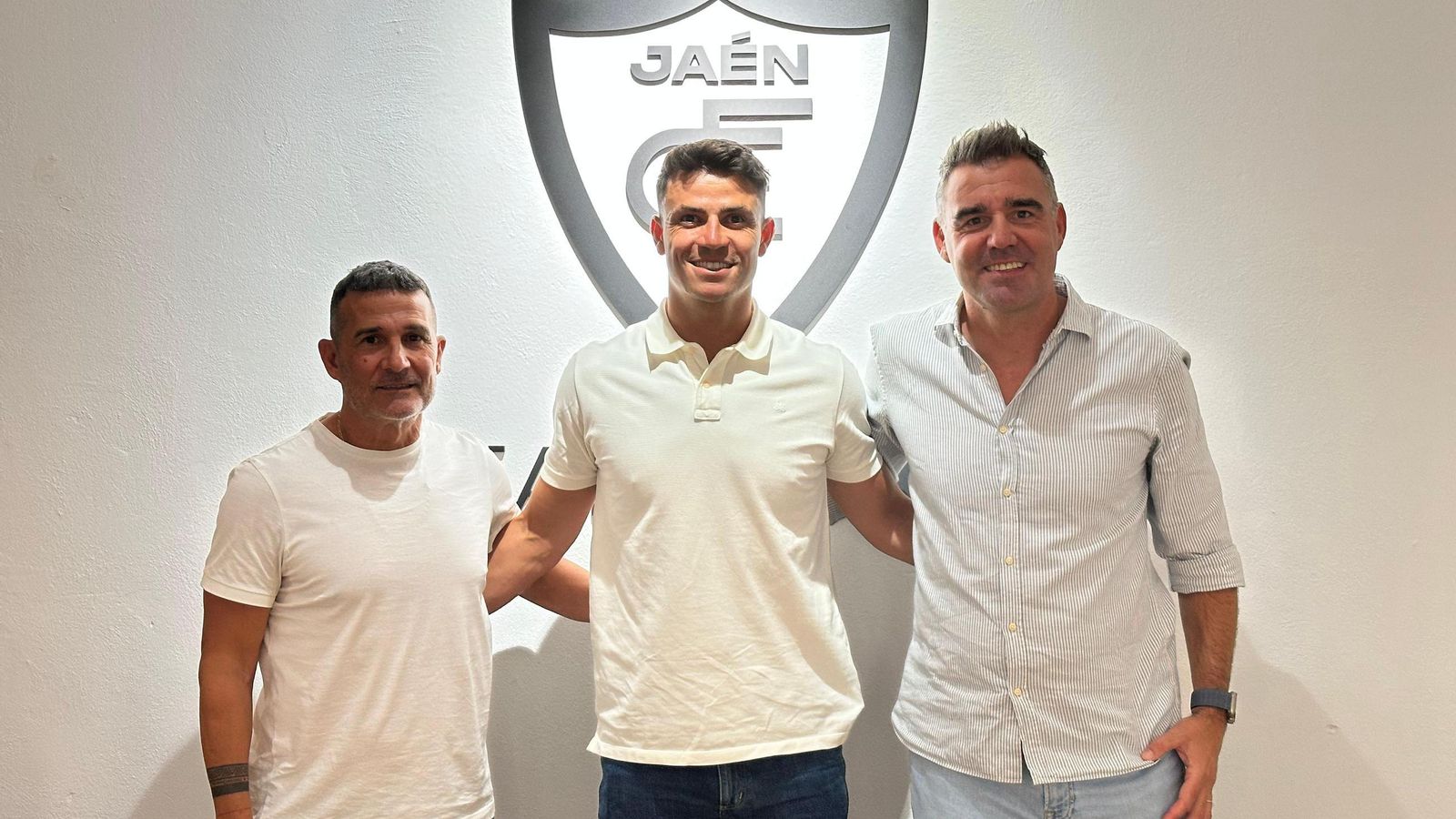 Javier Rabanillo, junto a Manuel Chumilla y Fran Anera.