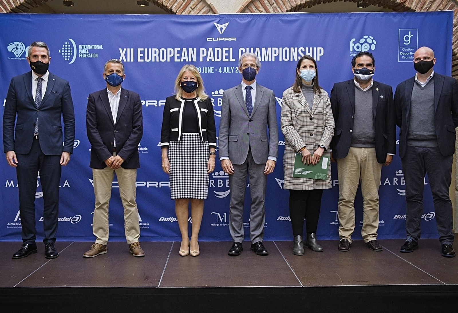 Imagen de la presentación del acto en Marbella.