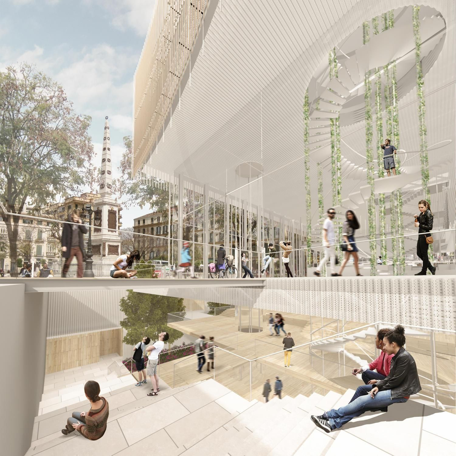 Diseño del zoco cultural proyectado por Málaga All Space.