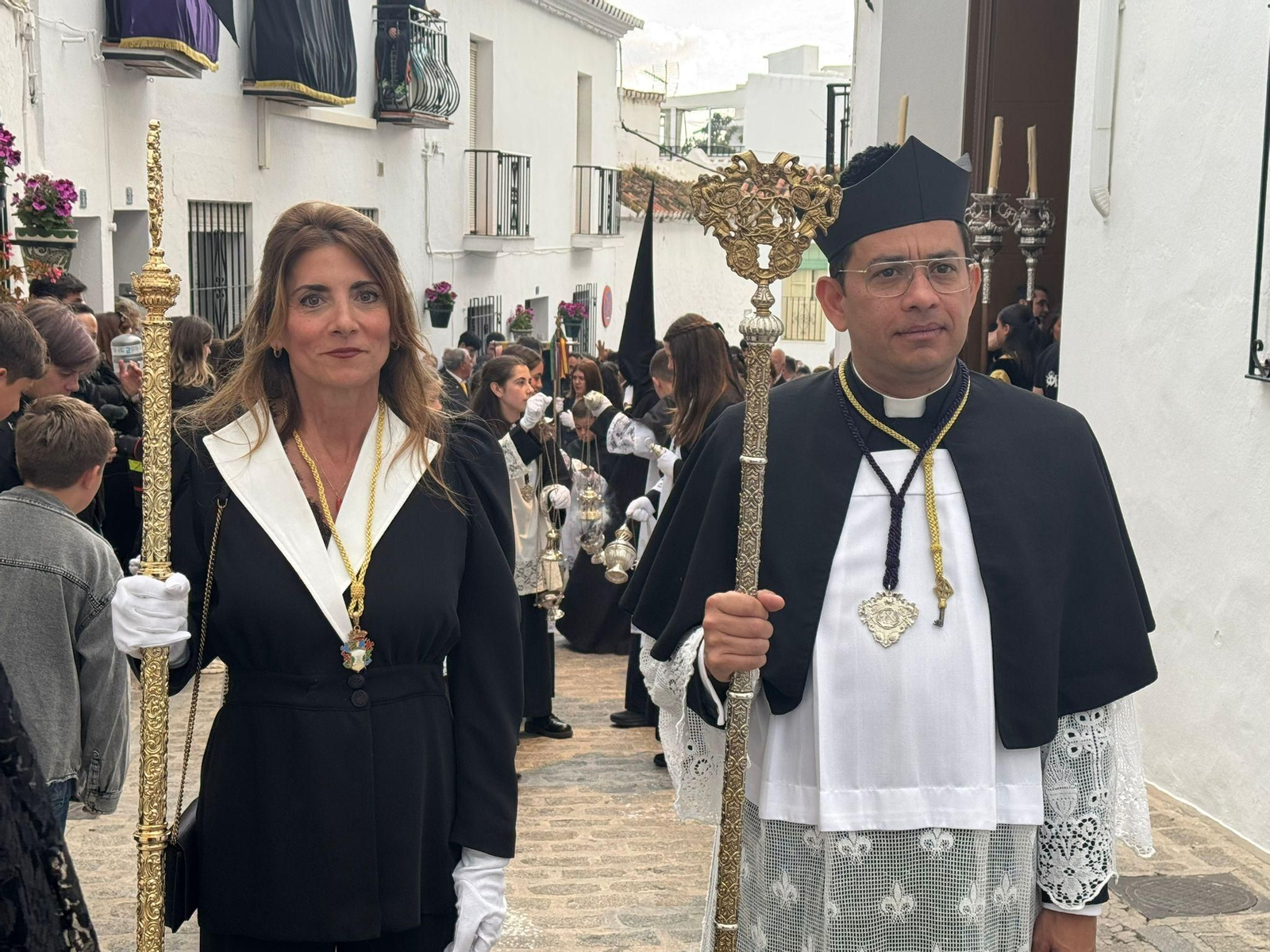 El Nazareno el Jueves Santo en Mijas, en imágenes