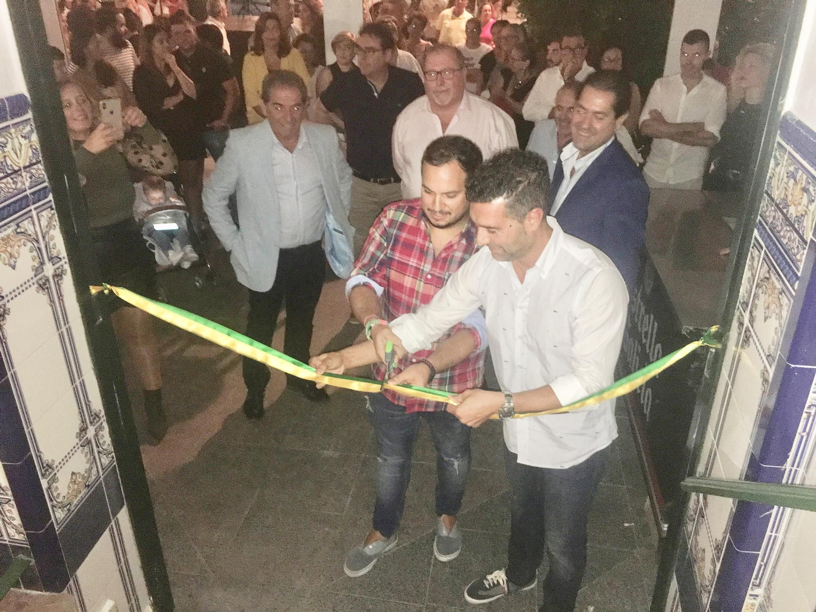 El momento de la reinauguración.