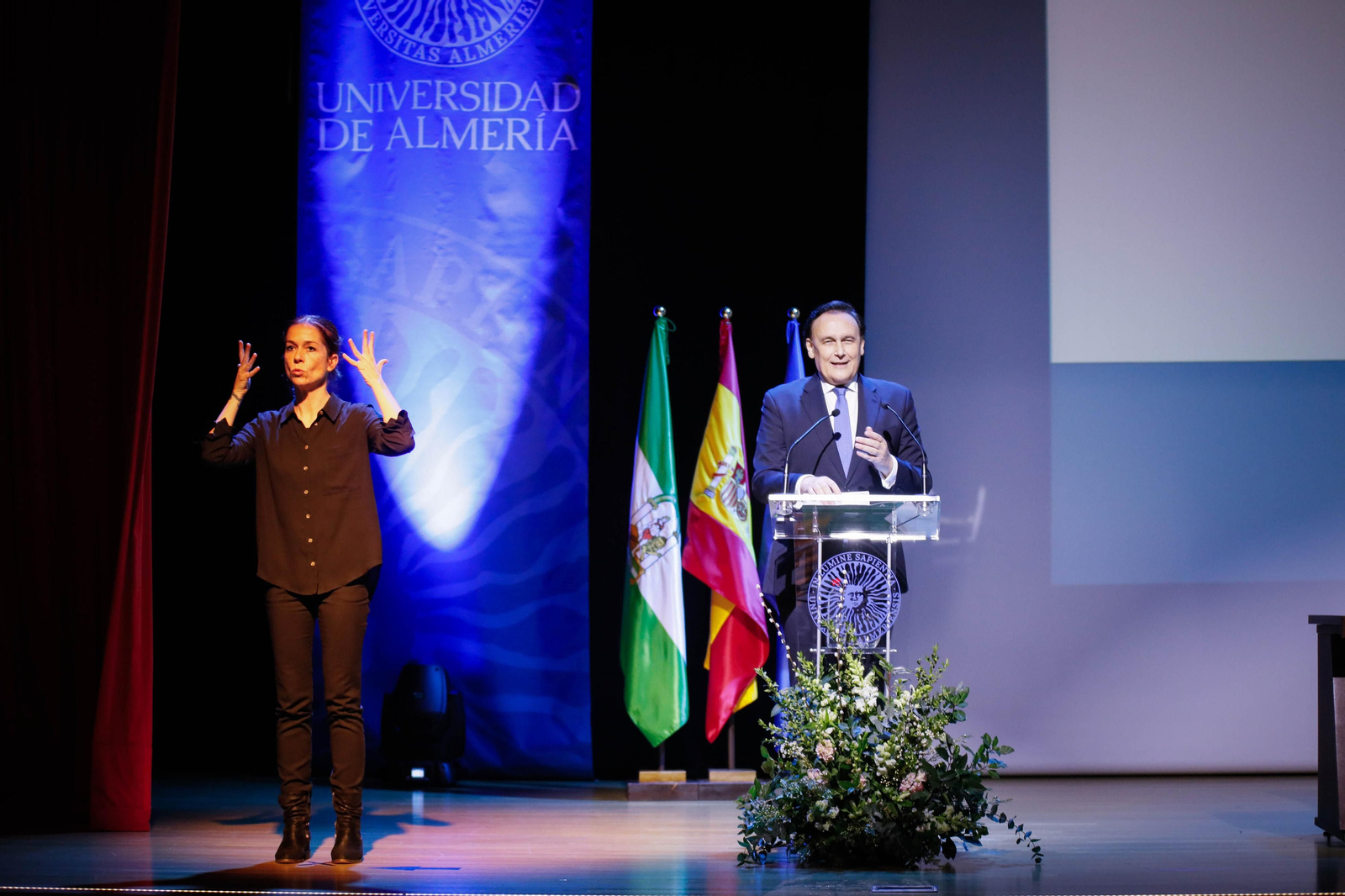 Las imágenes de la Investidura de José Céspedes como rector de la UAL