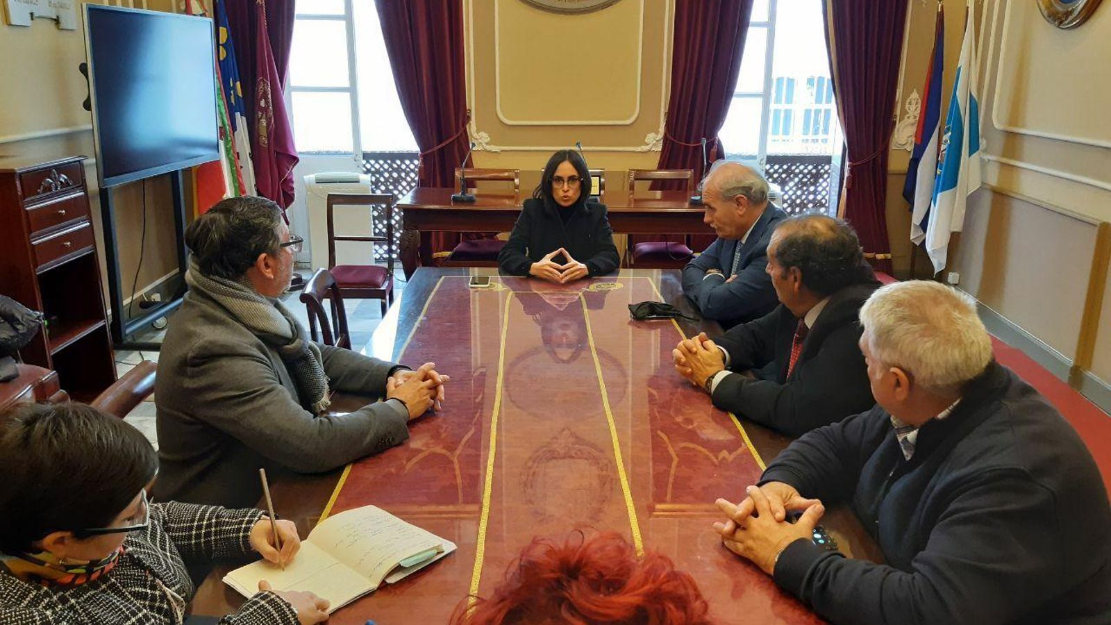 Cazalilla, en la reunión mantenida el viernes con el Consejo de Hermandades para abordar el problema del coronavirus y la Semana Santa