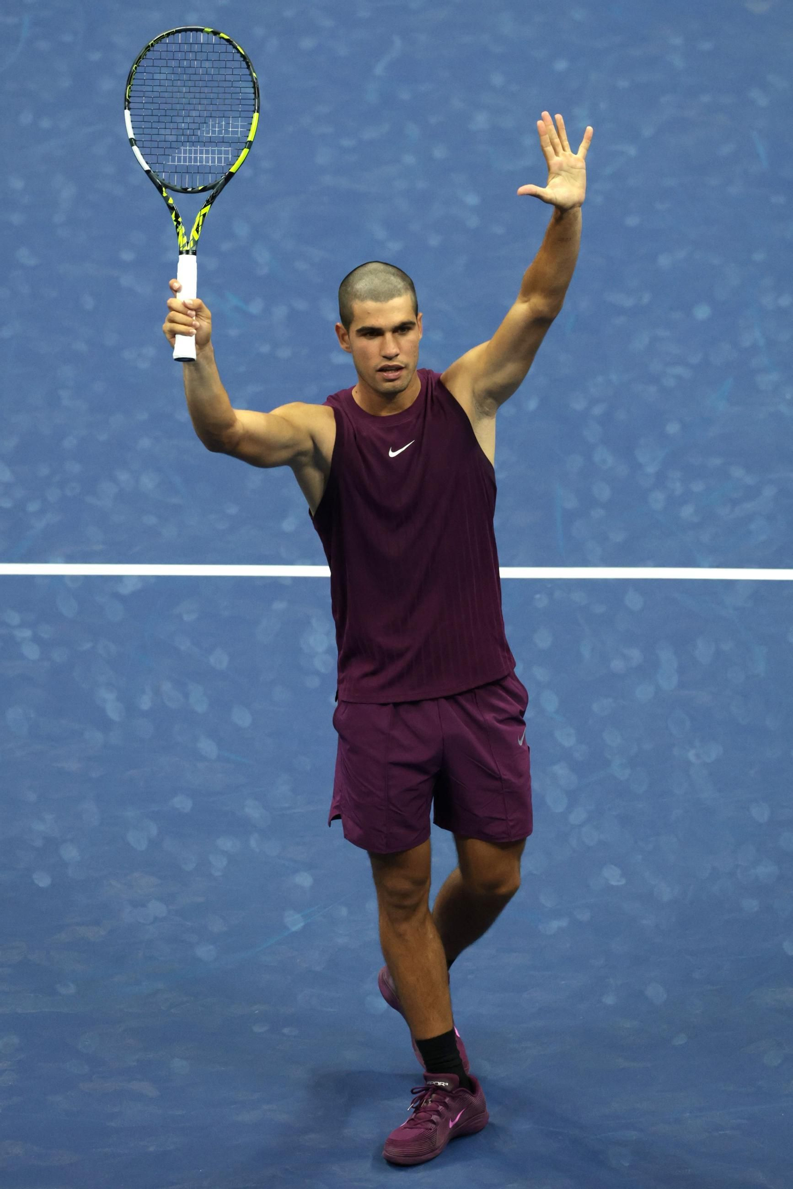 Las fotos del nuevo 'look' de Alcaraz en el Open USA