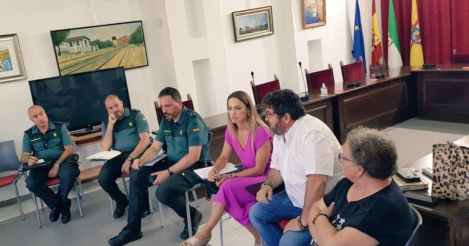 Reunión en el Ayuntamiento de Fiñana.