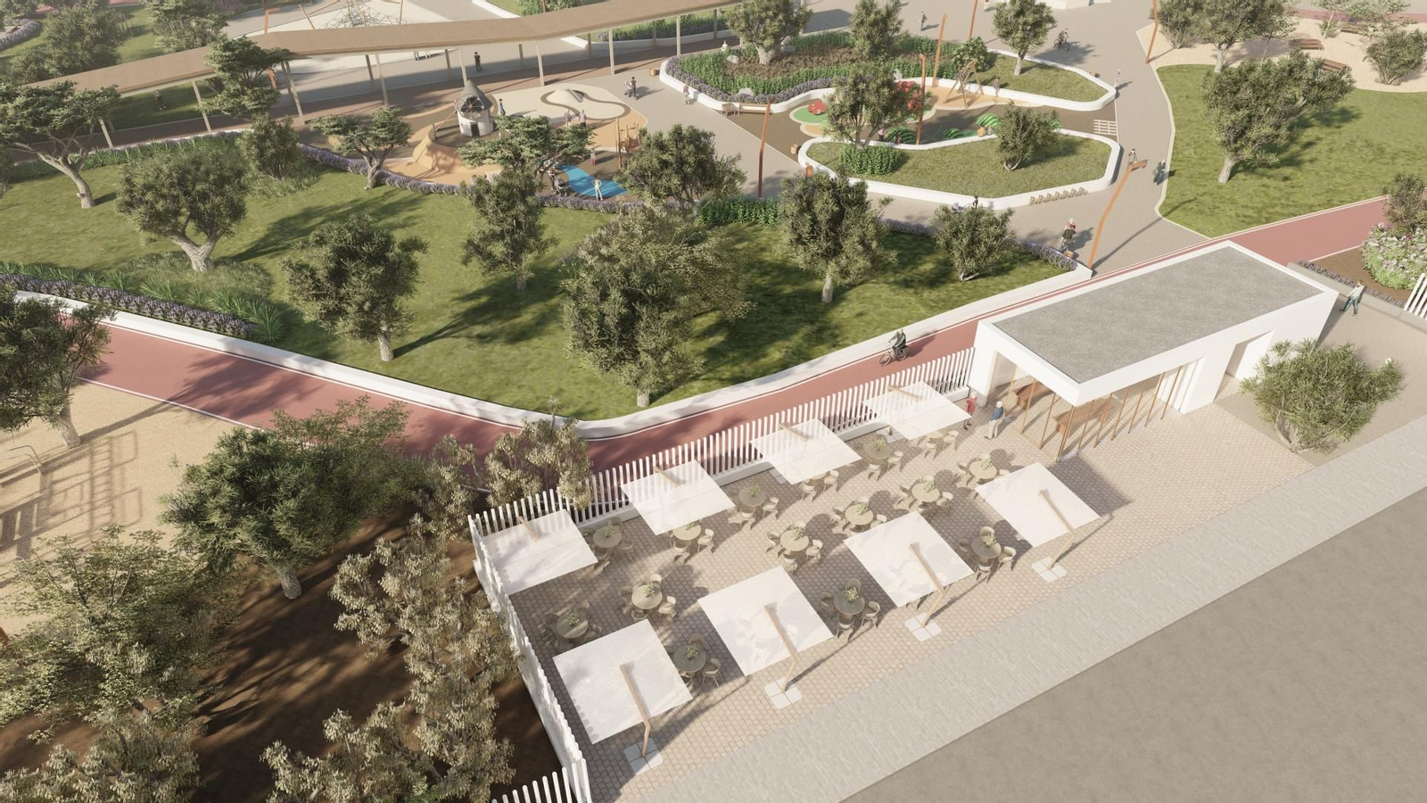 El futuro parque de las familias de Campohermoso, en imágenes