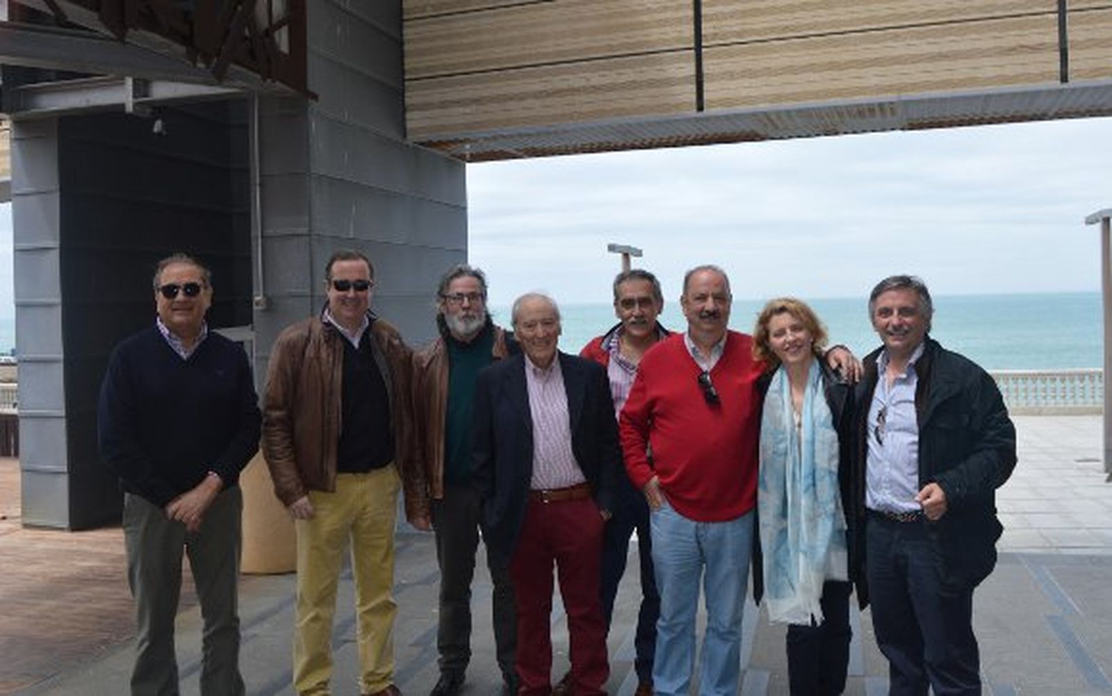 Carmelo Camacho, Javier Martínez, Agustín García de Sola, Manuel Jiménez, Víctor Bueno, Miguel y Manuela Rojas y David Funes.

Foto: Ignacio Casas de Ciria