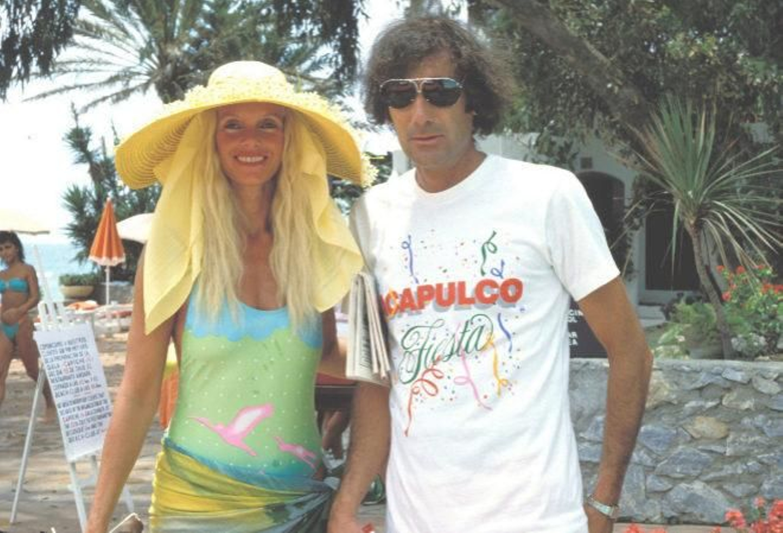 Gunilla y Luis Ortiz, a mediados de los 80.