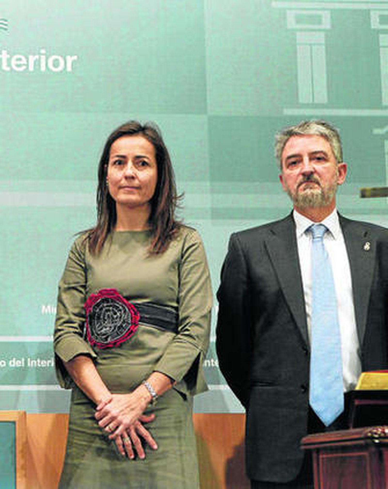 María Seguí y Juan Antonio Díaz Cruz, ayer durante su toma de posesión.
