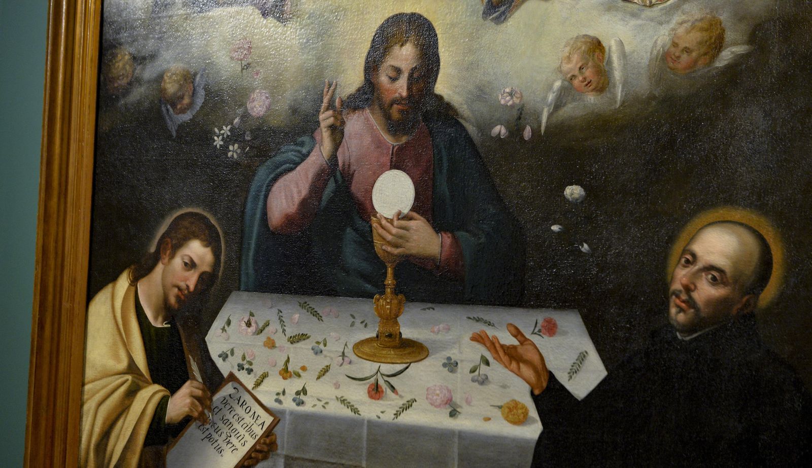 Detalle de la alegoría eucarística del pintor barroco sevillano.