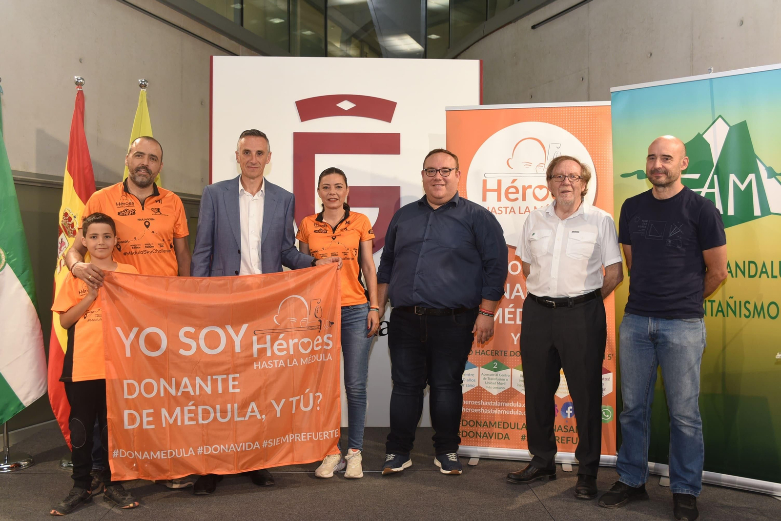 Un momento de la presentación del reto del ‘Médula Sky Challenge’