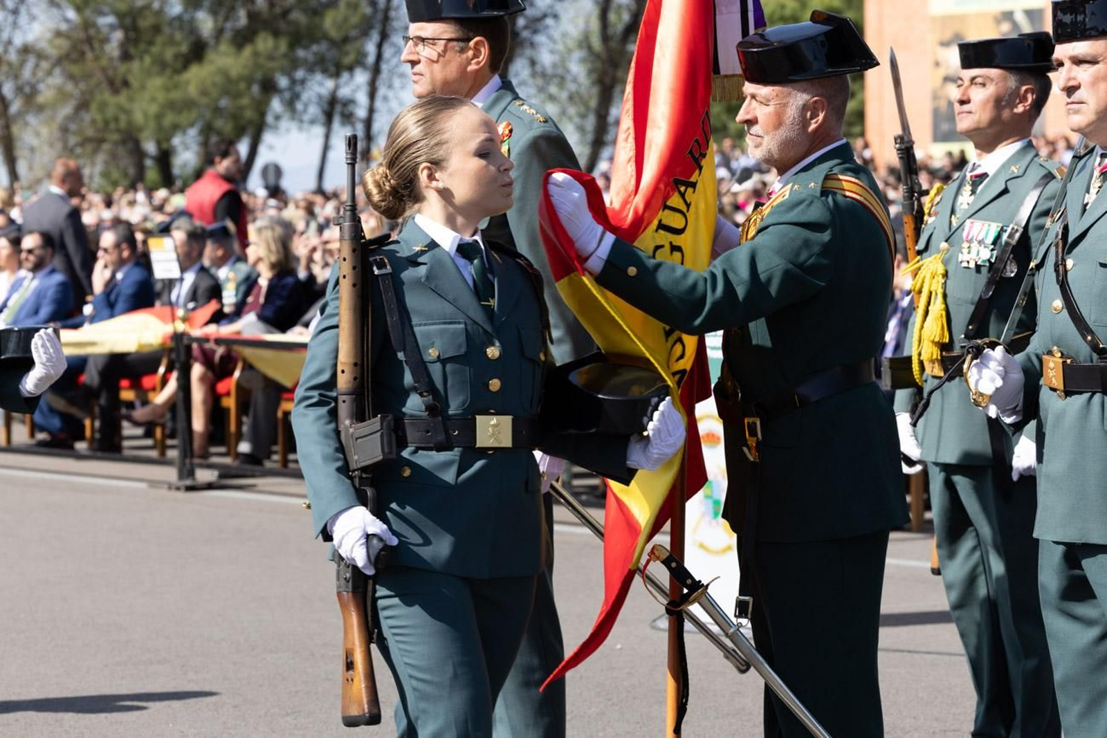 Acto de jura de bandera de la 130ª promoción de guardias civiles de la Academia de Baeza